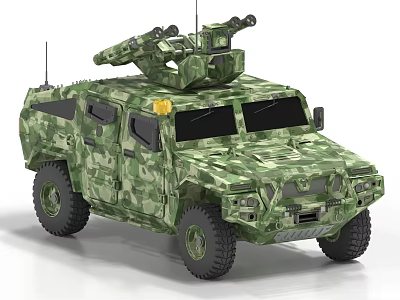 Armored Vehicle Tank Military Off-Road Vehicle 3d model