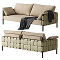 Italy Turri Ratio Two-Person Sofa 3d model