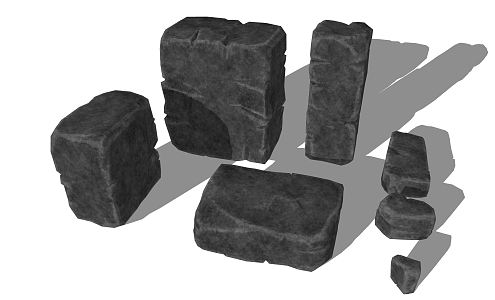 Modern Stone Landscape Stone Raw Stone 3d model