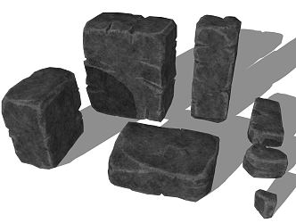 Modern Stone Landscape Stone Raw Stone 3d model