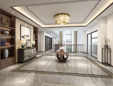 New Chinese Foyer 3d model