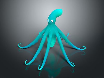 Cuttlefish Squid Cuttlefish Squid Octopus Beads Squid Octopus Heart-fin Whip Squid model