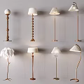 Floor Lamp Creative Floor Lamp Feather Floor Lamp 3d model