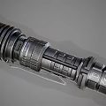 Tactical Black LED Flashlight With Industrial Design And Durable Heavy Duty Build
