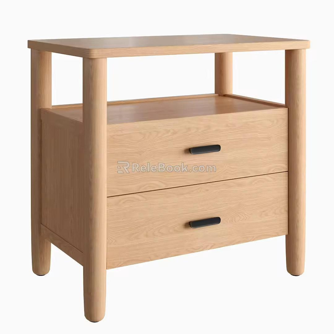 Hargrove bedside table 3d model