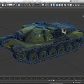 Tank KpfPz70 World of Tanks Low Face Number Low Model Simple Model Game Sub-era Film and Television Level Super Realistic High Precision 3d model