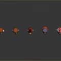 Colorful Game Movie Character Animal Rings Featuring Various Animal Shapes And Bright Hues