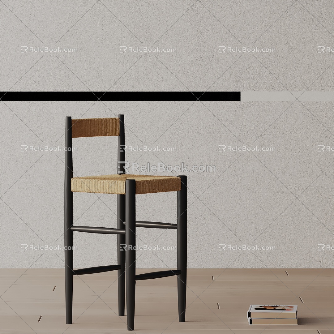 Modern Bar Chair 3d model