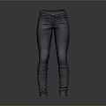 Gray Slim Fit Denim Jeans With Front Pockets And Button Closure