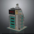 Multi Storey Terminal Building With Gray Exterior Green Glass Windows And Rooftop Structure