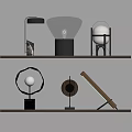 Modern Table Lamps With Various Styles Glass Shades And Metal Bases For Home Decor