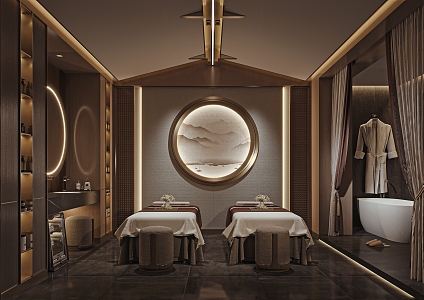 Beauty Salon Room Spa Massage 3d model