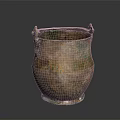 Vintage Copper Household Decorative Vessel With Intricate Handles And Patina Surface Finish