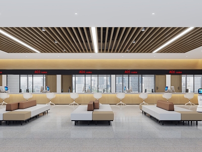 Modern Hall Government Affairs Hall 3d model