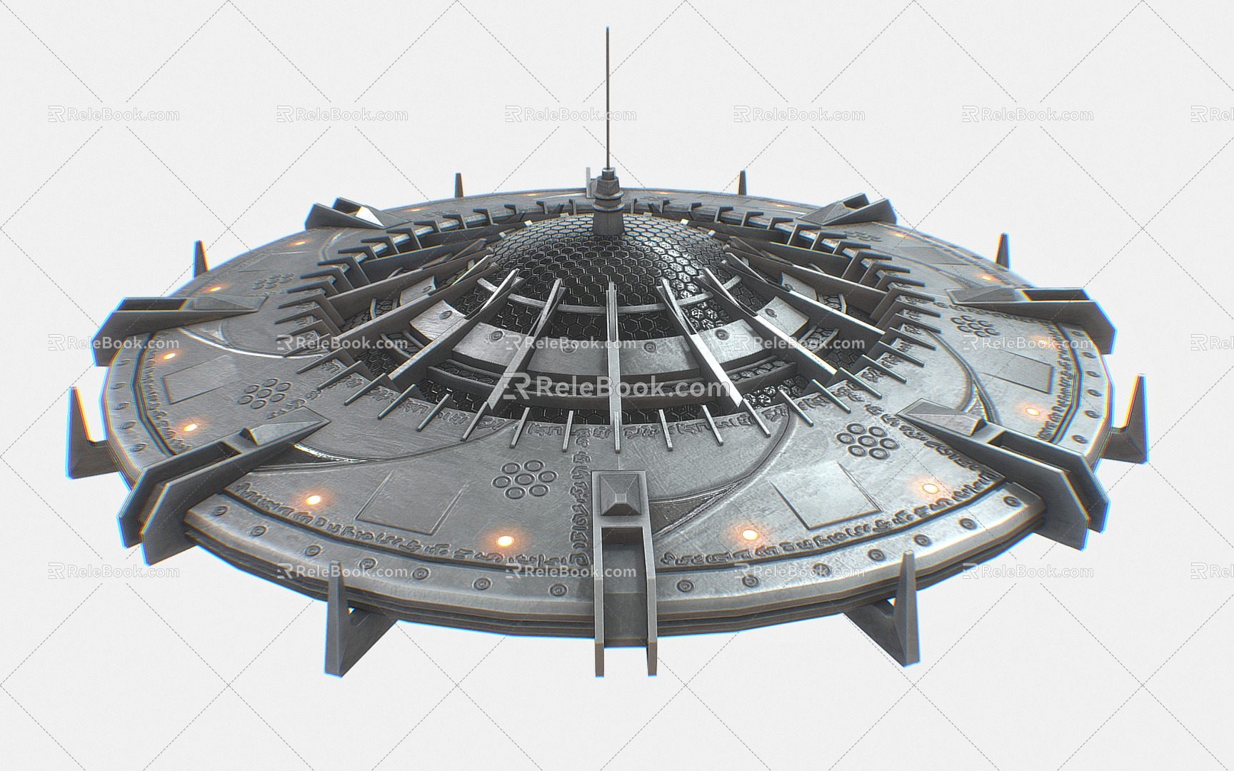 UFO flying saucer spaceship alien spaceship spaceship 3d model