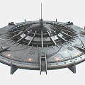 UFO flying saucer spaceship alien spaceship spaceship 3d model