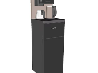 GRAND Standing Water Dispenser with Digital Display Water Kettle and Storage Cabinet 3d model