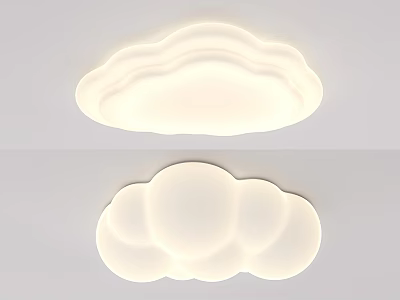 Cloud Shaped Ceiling Lights Modern Soft Glow Home Lighting Fixtures 3d model
