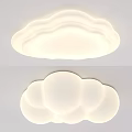 Cloud Shaped Ceiling Lights Modern Soft Glow Home Lighting Fixtures 3d model