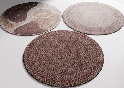 Round carpet 3d model