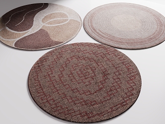 Round carpet 3d model