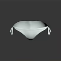 White Minimalist Design Bra With Adjustable Lace Up Straps For Comfortable Wear