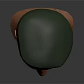 Green Beret Hat On Male Head 3D Model Render With Realistic Details 3d model