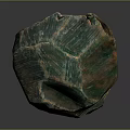 Natural Wood Stone with Green Brown Natural Texture and Smooth Surface