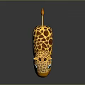 Adorable Standing Giraffe Doll With Yellow Brown Spots Orange Nose And Black Eyes