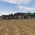 Modern Road Infrastructure Construction With Steel Frame And Open Land