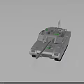 Modern Military Tank With Advanced Turret Long Barrel And Dark Reflective Surface