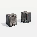 Antique Audio Old Objects 3d model