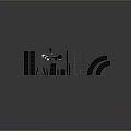 Black Elongated Components With Various Shapes Curved Straight Designs And Small Connectors