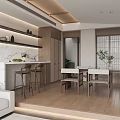Light Filled Modern Living Room Interior With White Sofa Wooden Coffee Table And Wooden Wall Panel