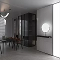 Modern Living Dining Room Interior With Wooden Slat Wall Piano Sofa And Coffee Table