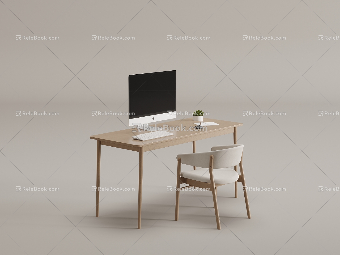 Nordic Desk Chair 3d model