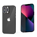 Apple iPhone Smartphone with Triple Camera Sleek Black Design and Colorful Gradient