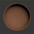 Handmade Red Clay Bowl With Simple Line Design As Home Furniture Decor Piece