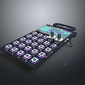 Professional Computer Controller With Programmable Purple Buttons Knobs And LCD