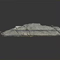 Artistic Sculpture Carving With Natural Stone Textured Surface Irregular Shape Grayish Blue Tones Rough Edges