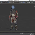 Protective Clothing Biochemical Warrior Radiation Protection Clothing Biochemical Clothing Avenger Biochemical Troops Low Face Number Low Model Simple Model Game Video Level Super Realistic 3d model
