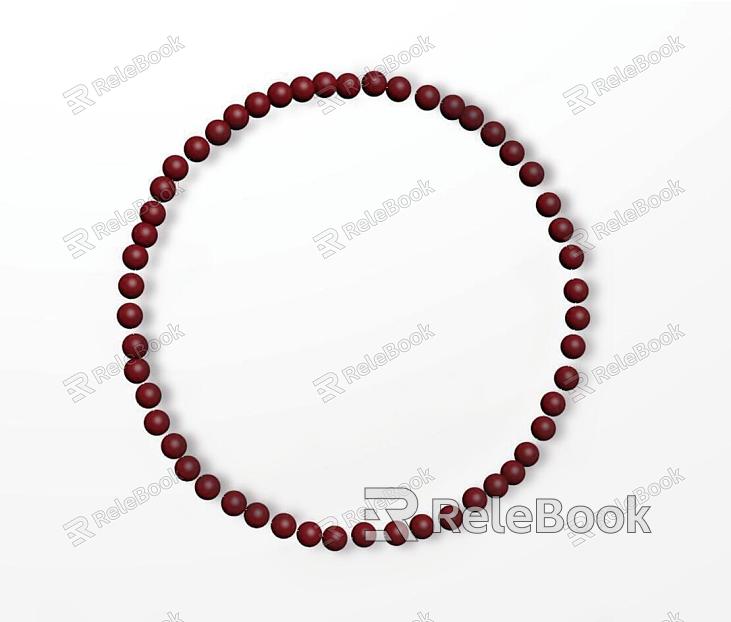 dark red children's creative small beaded bracelet model