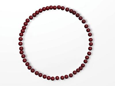 dark red children's creative small beaded bracelet model