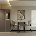 Modern Apartment Layout With Washing Machine Microwave And Living Area
