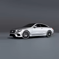 Silver Mercedes Benz Coupe Car With Sleek Exterior Design And Stylish Alloy Wheels