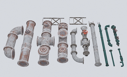 Industrial LOFT Pipe 3d model