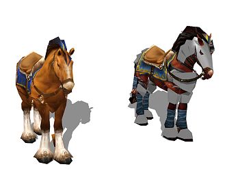 Modern horse saddle 3d model