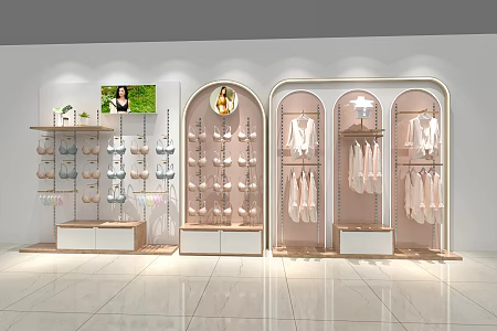 Inner wardrobe elevated 3d model