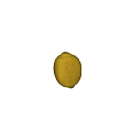 Organic Fresh Ripe Yellow Lemon Fruit Isolated on White Background