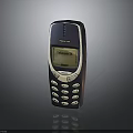 Nokia Classic Mobile Phone With Keypad And Screen Showing Hello 123